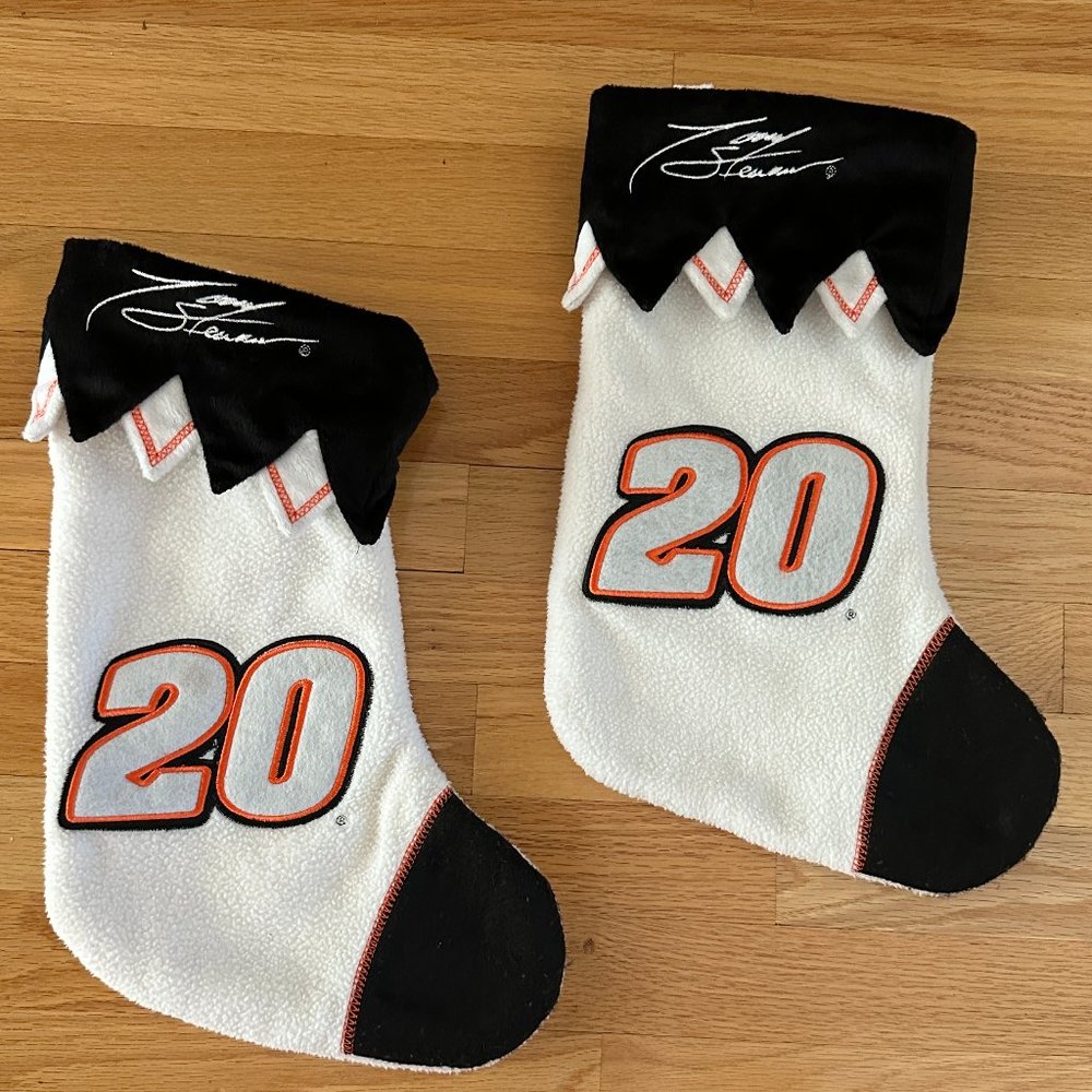 Two (2) Nascar Tony Stewart Christmas Stockings
